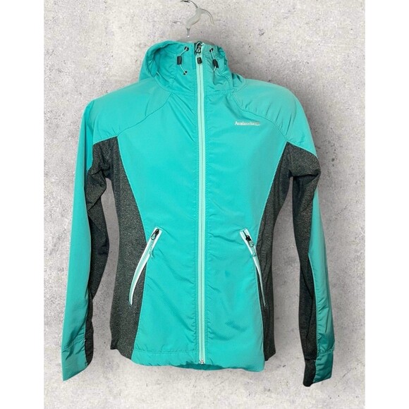 Avalanche Weather Shield Running Shell Women’s Medium Jacket Teal Colorblock - Picture 1 of 7